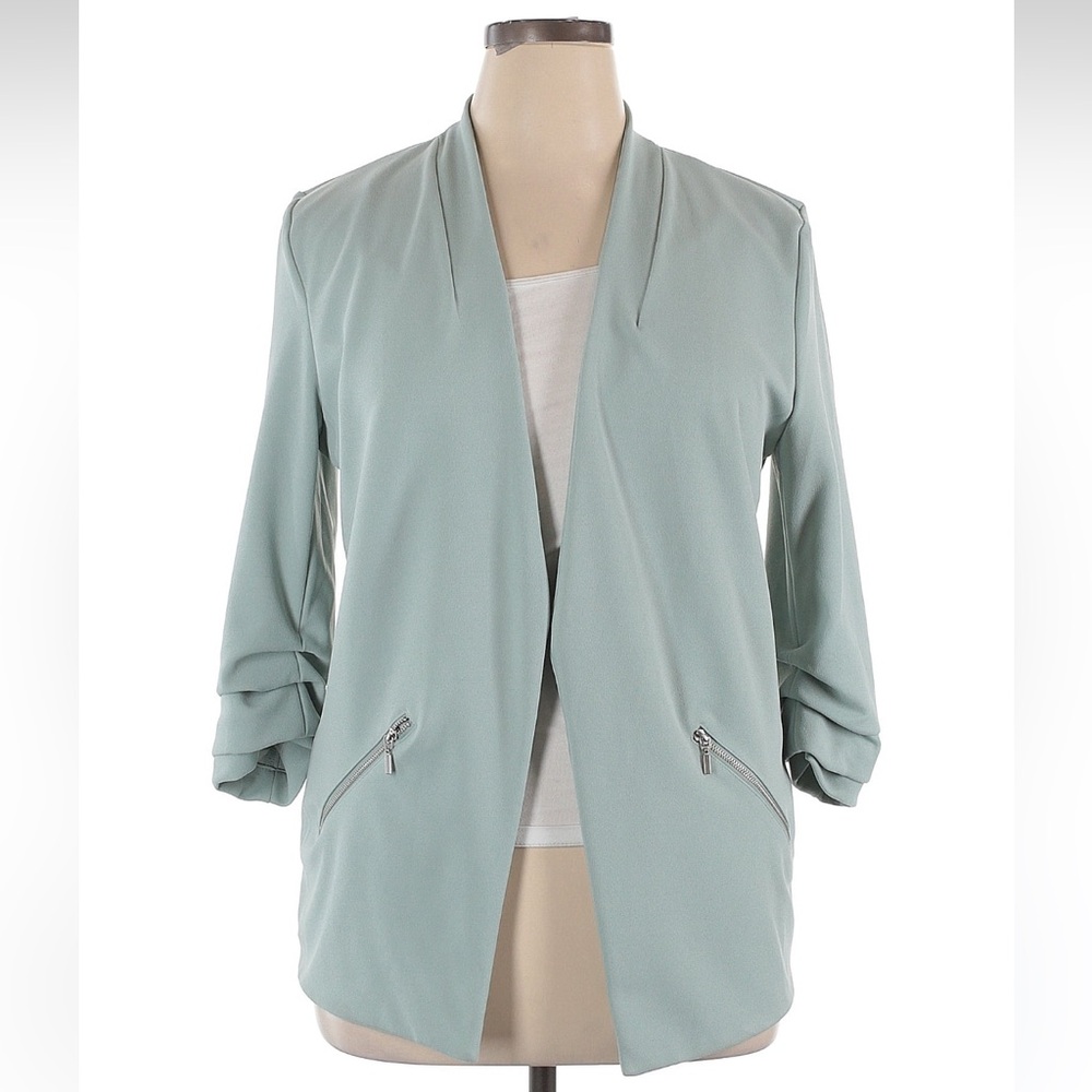 π‘ Maurices Mint Green Blazer with Zippered Pockets